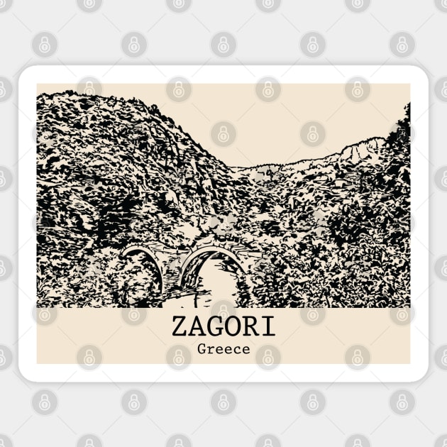 Zagori - Greece Magnet by Lakeric